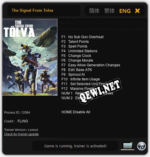The Signal From Tolva: Читы, Трейнер +14 [FLiNG]