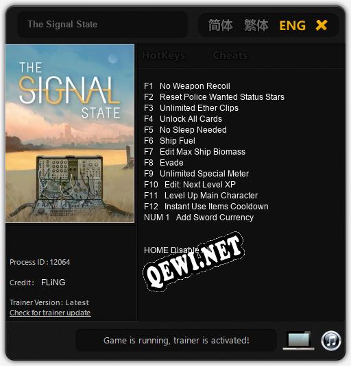 The Signal State: Читы, Трейнер +13 [FLiNG]