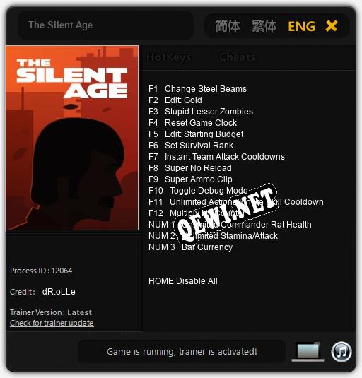 The Silent Age: Трейнер +15 [v1.6]