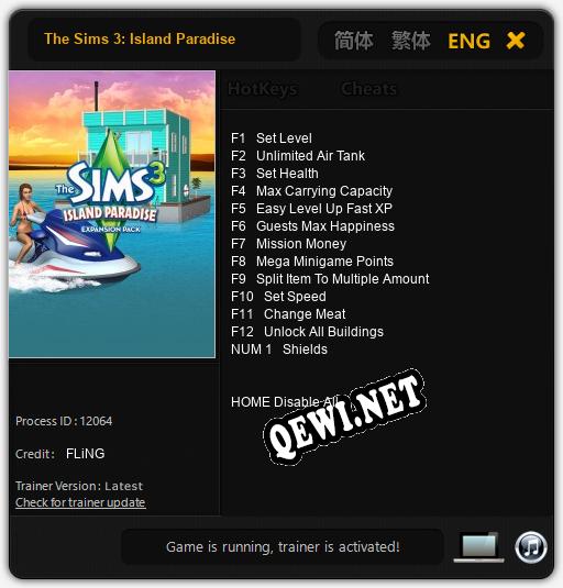 The Sims 3: Island Paradise: Читы, Трейнер +13 [FLiNG]