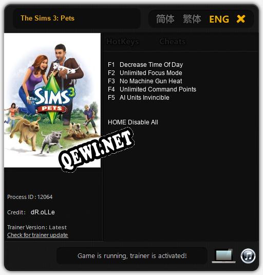 The Sims 3: Pets: Читы, Трейнер +5 [dR.oLLe]