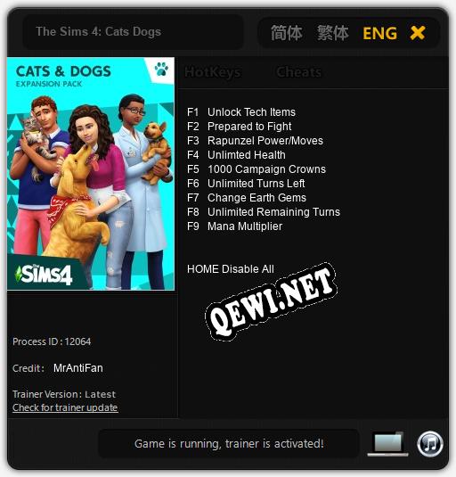 The Sims 4: Cats Dogs: Трейнер +9 [v1.7]