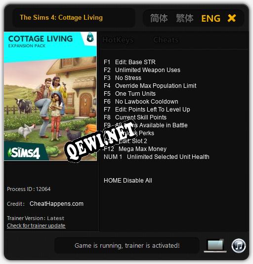 The Sims 4: Cottage Living: Трейнер +13 [v1.7]