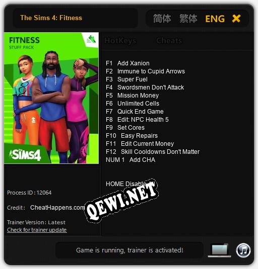 The Sims 4: Fitness: Читы, Трейнер +13 [CheatHappens.com]