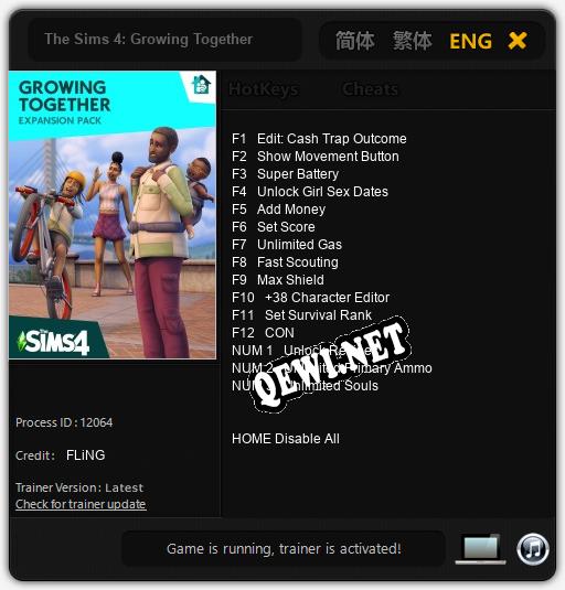 The Sims 4: Growing Together: Читы, Трейнер +15 [FLiNG]