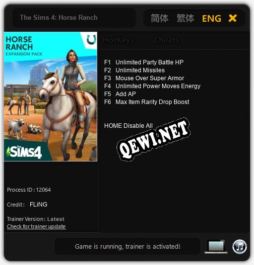 The Sims 4: Horse Ranch: ТРЕЙНЕР И ЧИТЫ (V1.0.8)
