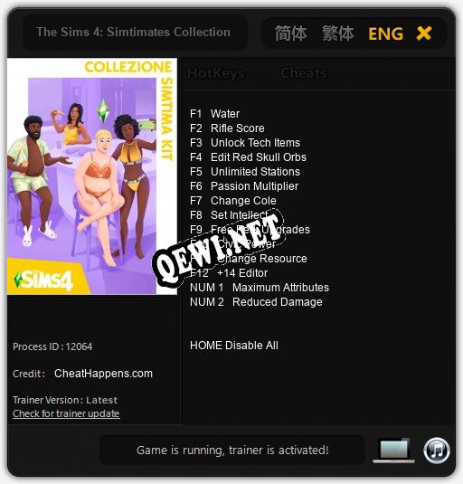 The Sims 4: Simtimates Collection: Читы, Трейнер +14 [CheatHappens.com]