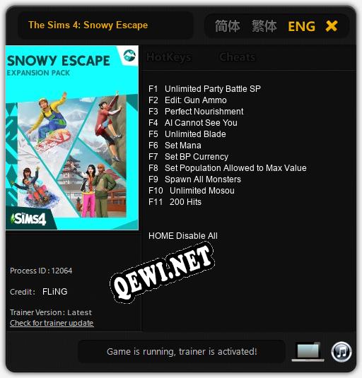 The Sims 4: Snowy Escape: Читы, Трейнер +11 [FLiNG]