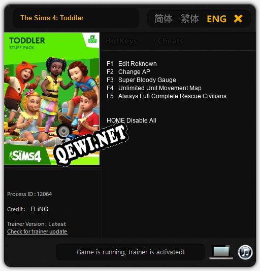 The Sims 4: Toddler: ТРЕЙНЕР И ЧИТЫ (V1.0.19)