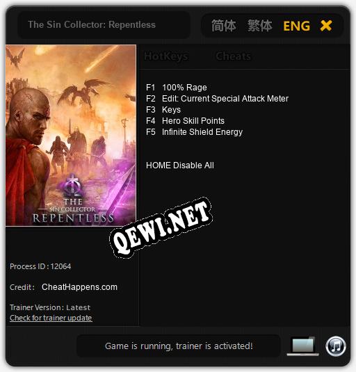 The Sin Collector: Repentless: Читы, Трейнер +5 [CheatHappens.com]