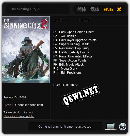The Sinking City 2: ТРЕЙНЕР И ЧИТЫ (V1.0.69)