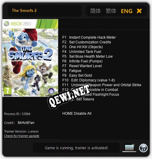 The Smurfs 2: Читы, Трейнер +14 [MrAntiFan]