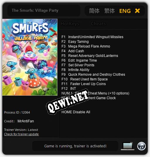 The Smurfs: Village Party: ТРЕЙНЕР И ЧИТЫ (V1.0.62)