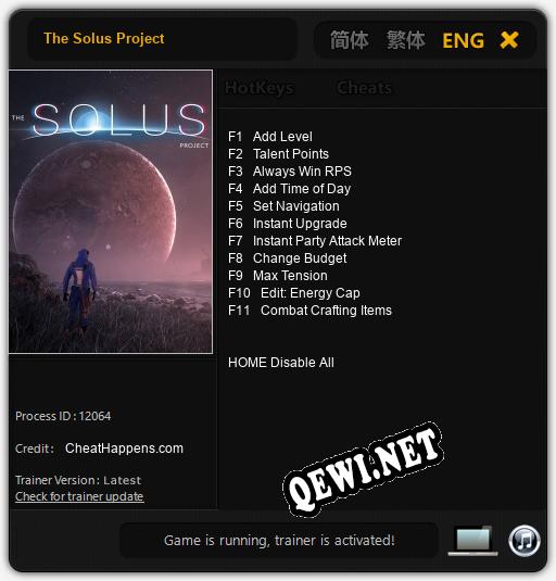 Трейнер для The Solus Project [v1.0.5]