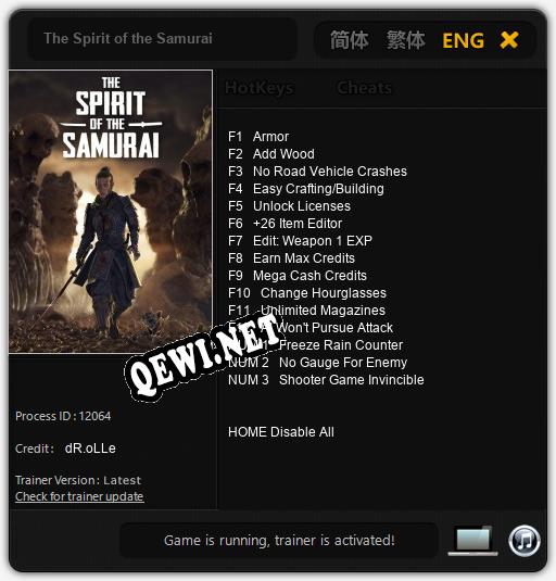 The Spirit of the Samurai: Трейнер +15 [v1.4]