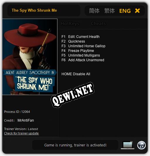 The Spy Who Shrunk Me: ТРЕЙНЕР И ЧИТЫ (V1.0.43)