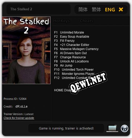The Stalked 2: Читы, Трейнер +12 [dR.oLLe]