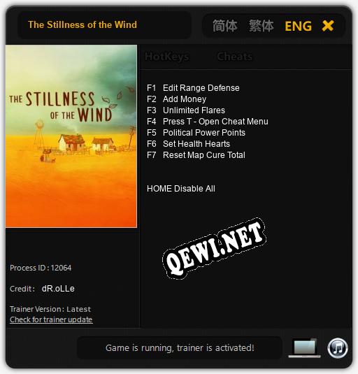 The Stillness of the Wind: Читы, Трейнер +7 [dR.oLLe]