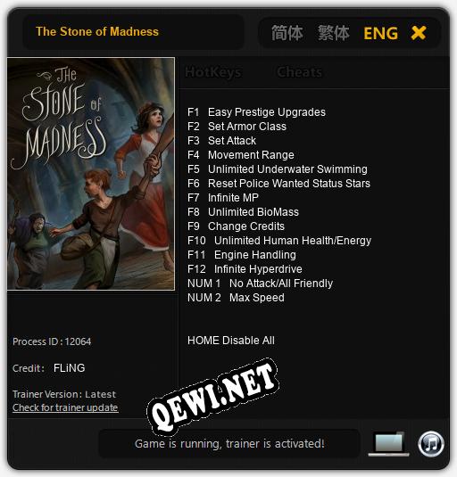 The Stone of Madness: Трейнер +14 [v1.8]