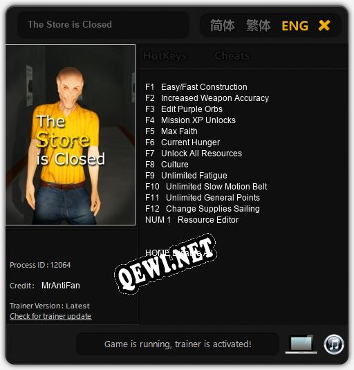 The Store is Closed: Читы, Трейнер +13 [MrAntiFan]