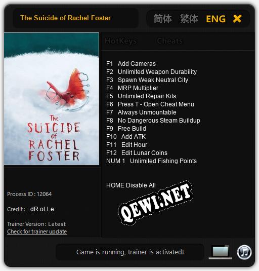 The Suicide of Rachel Foster: Трейнер +13 [v1.7]