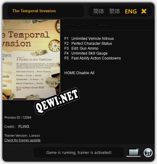The Temporal Invasion: Трейнер +5 [v1.6]