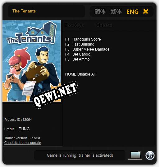 The Tenants: ТРЕЙНЕР И ЧИТЫ (V1.0.43)