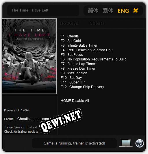 The Time I Have Left: ТРЕЙНЕР И ЧИТЫ (V1.0.32)