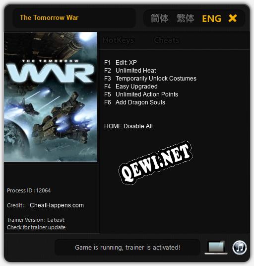 The Tomorrow War: ТРЕЙНЕР И ЧИТЫ (V1.0.95)
