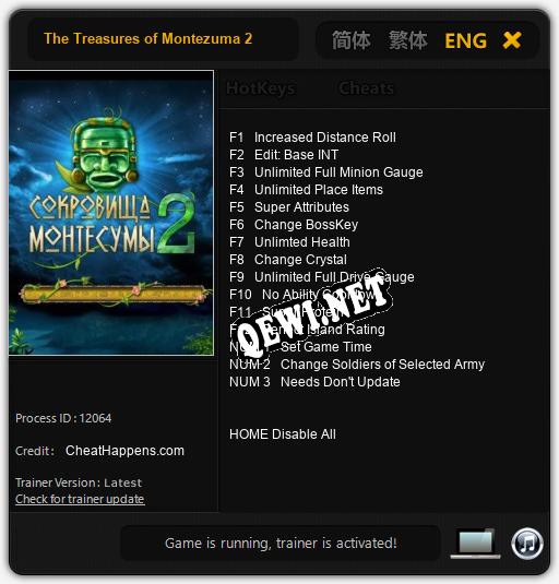 The Treasures of Montezuma 2: Читы, Трейнер +15 [CheatHappens.com]