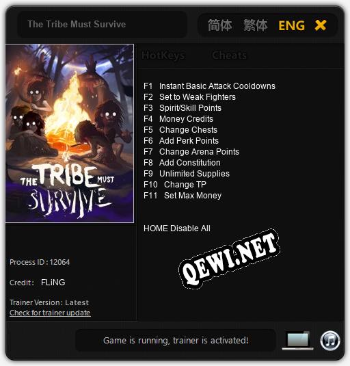 Трейнер для The Tribe Must Survive [v1.0.8]