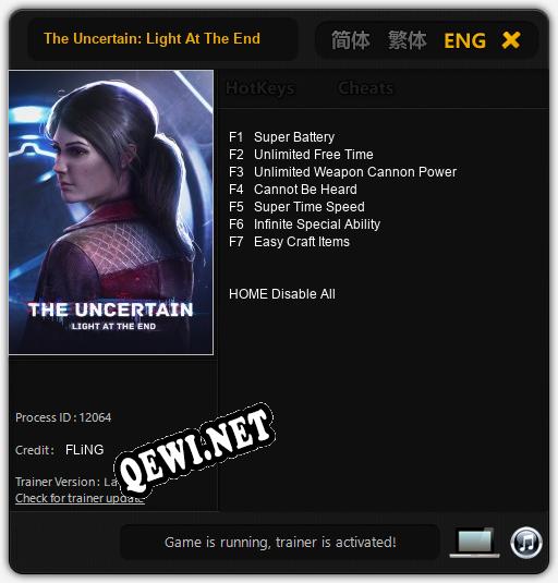 The Uncertain: Light At The End: Читы, Трейнер +7 [FLiNG]