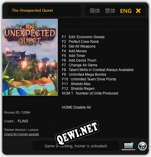The Unexpected Quest: Трейнер +13 [v1.9]