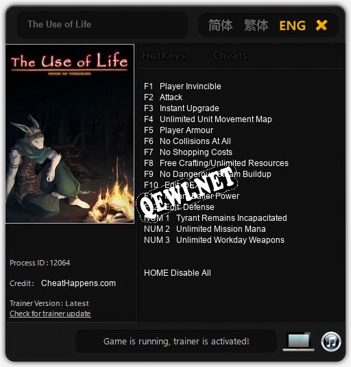 The Use of Life: Трейнер +15 [v1.9]
