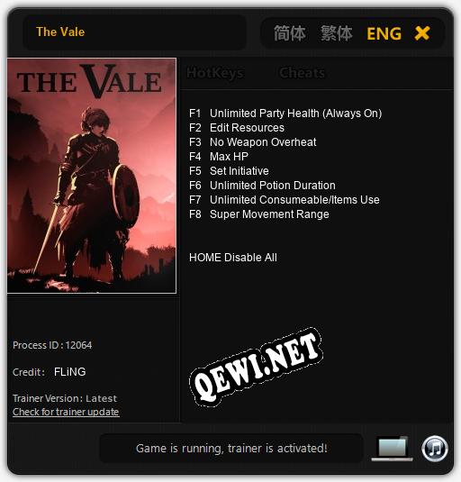 The Vale: Трейнер +8 [v1.8]