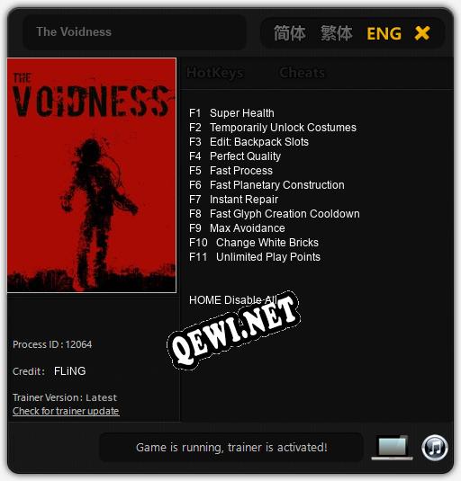 The Voidness: Читы, Трейнер +11 [FLiNG]