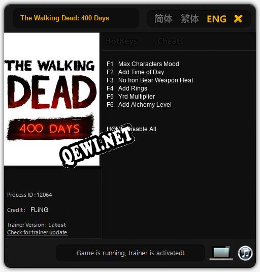 The Walking Dead: 400 Days: Трейнер +7 [v1.7]