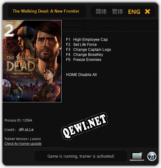 The Walking Dead: A New Frontier Episode 2: Ties That Bind: ТРЕЙНЕР И ЧИТЫ (V1.0.95)