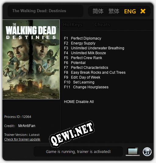 The Walking Dead: Destinies: Трейнер +11 [v1.5]