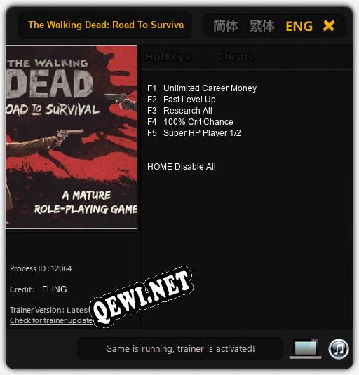 The Walking Dead: Road To Survival: Трейнер +5 [v1.4]