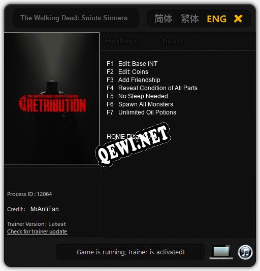 The Walking Dead: Saints Sinners Chapter 2: Retribution: Читы, Трейнер +7 [MrAntiFan]