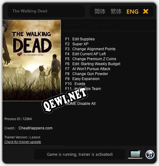 The Walking Dead: ТРЕЙНЕР И ЧИТЫ (V1.0.51)
