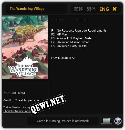 The Wandering Village: Трейнер +5 [v1.8]