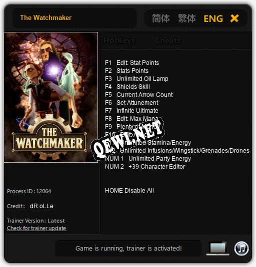 The Watchmaker: Читы, Трейнер +14 [dR.oLLe]