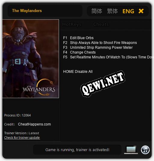 Трейнер для The Waylanders [v1.0.8]