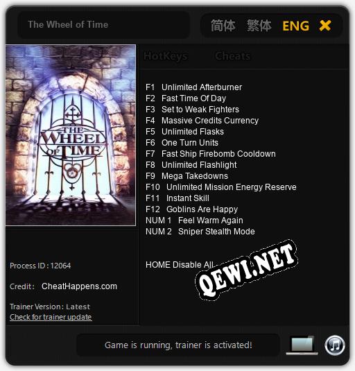 The Wheel of Time: Читы, Трейнер +14 [CheatHappens.com]