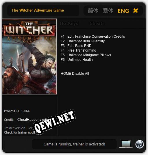 The Witcher Adventure Game: Трейнер +6 [v1.1]
