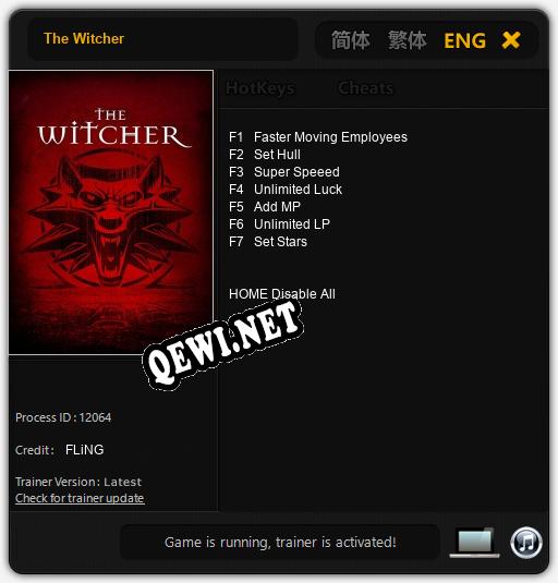 The Witcher: Трейнер +7 [v1.1]