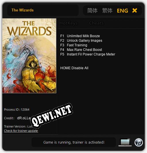 Трейнер для The Wizards [v1.0.4]