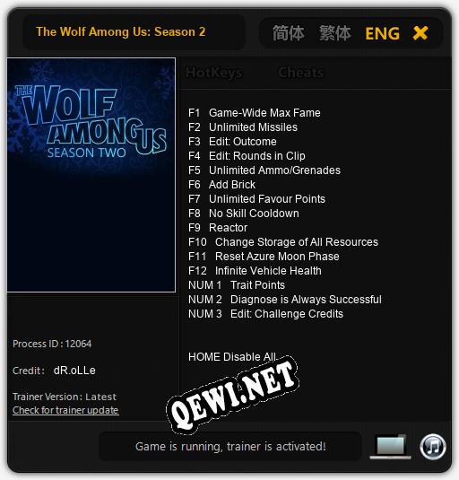 The Wolf Among Us: Season 2: ТРЕЙНЕР И ЧИТЫ (V1.0.62)